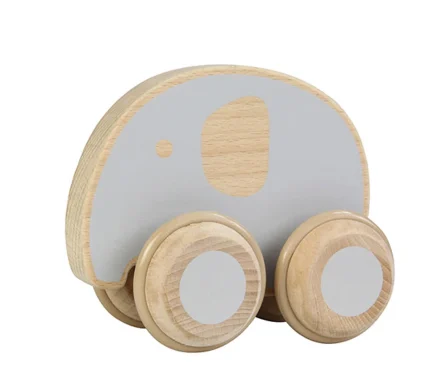 Wooden Push Along Elephant